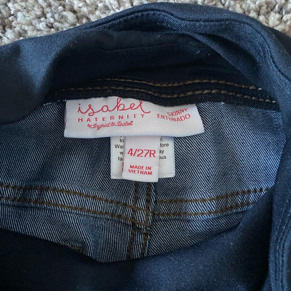 Maternity Over Belly skinny jeans-dark wash